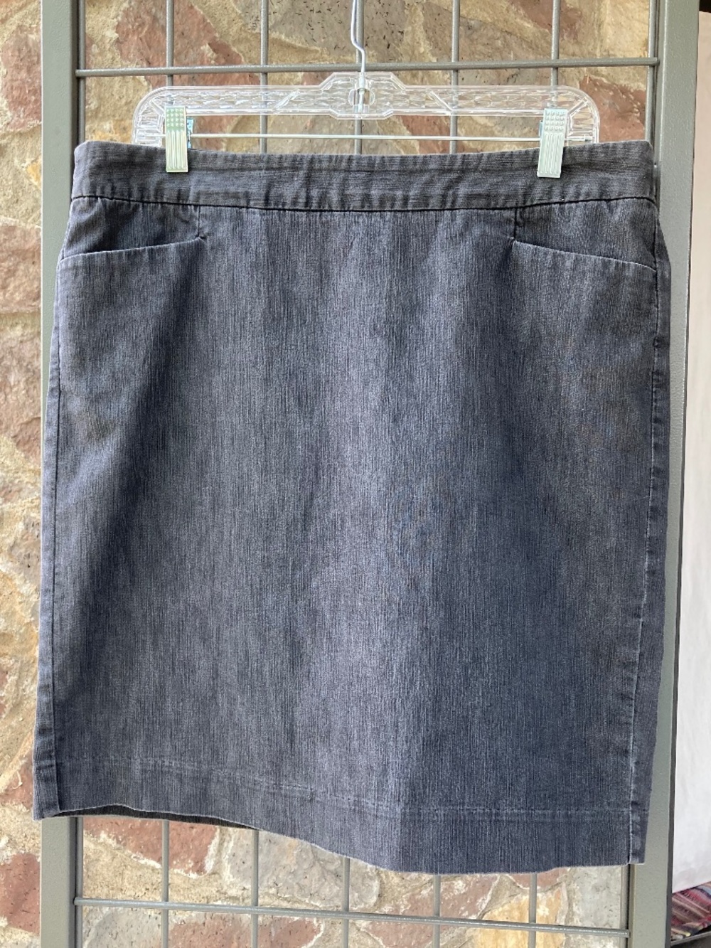 Express Grey Denim Mini Skirt Size 10